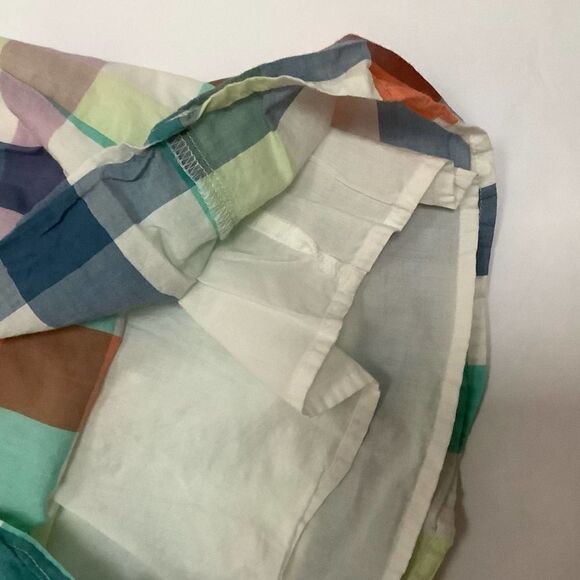 GAP pastel plaid smocked flutter dress baby girl 6-12m - Picture 2 of 5